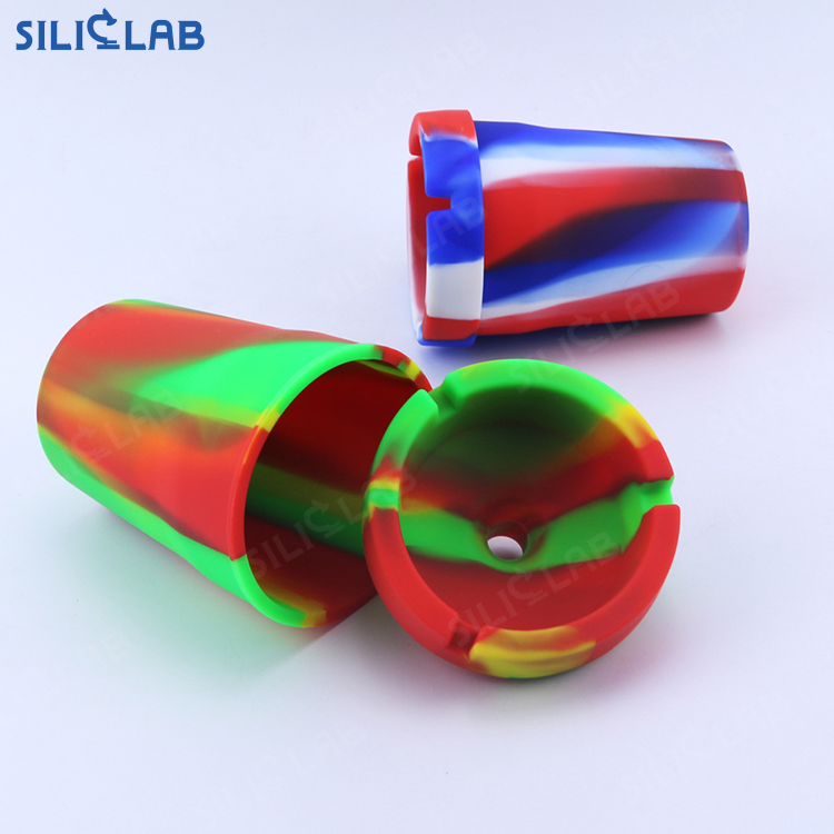 Portable Ashtray Ash Tray Automobile Soot Collector Round Car Silicone Ashtrays