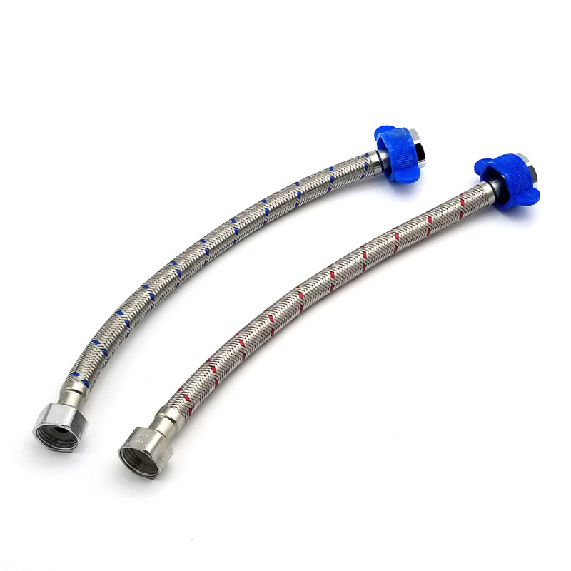 Hose Braided S. S Mixer Flexible Pipe Duct Connector 50-200cm Water Air Shower Braided Metal Hose for Wash Basin