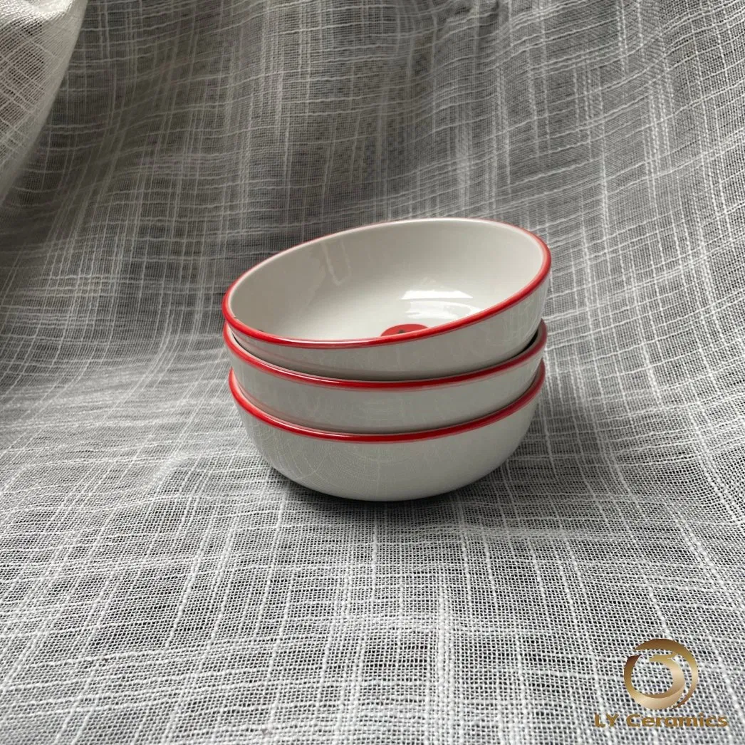 4.75"Saucer Soup Plate Pad Printing Porcelware Hotelware Ceramic Kitchenware Tableware