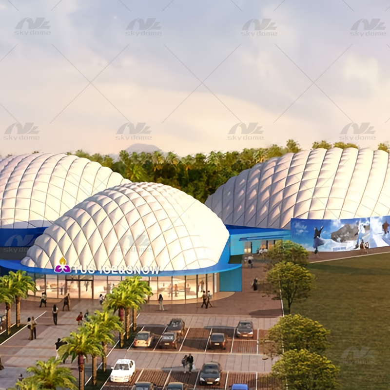 Groups of Inflatable Air Domes for Ice Sports Center