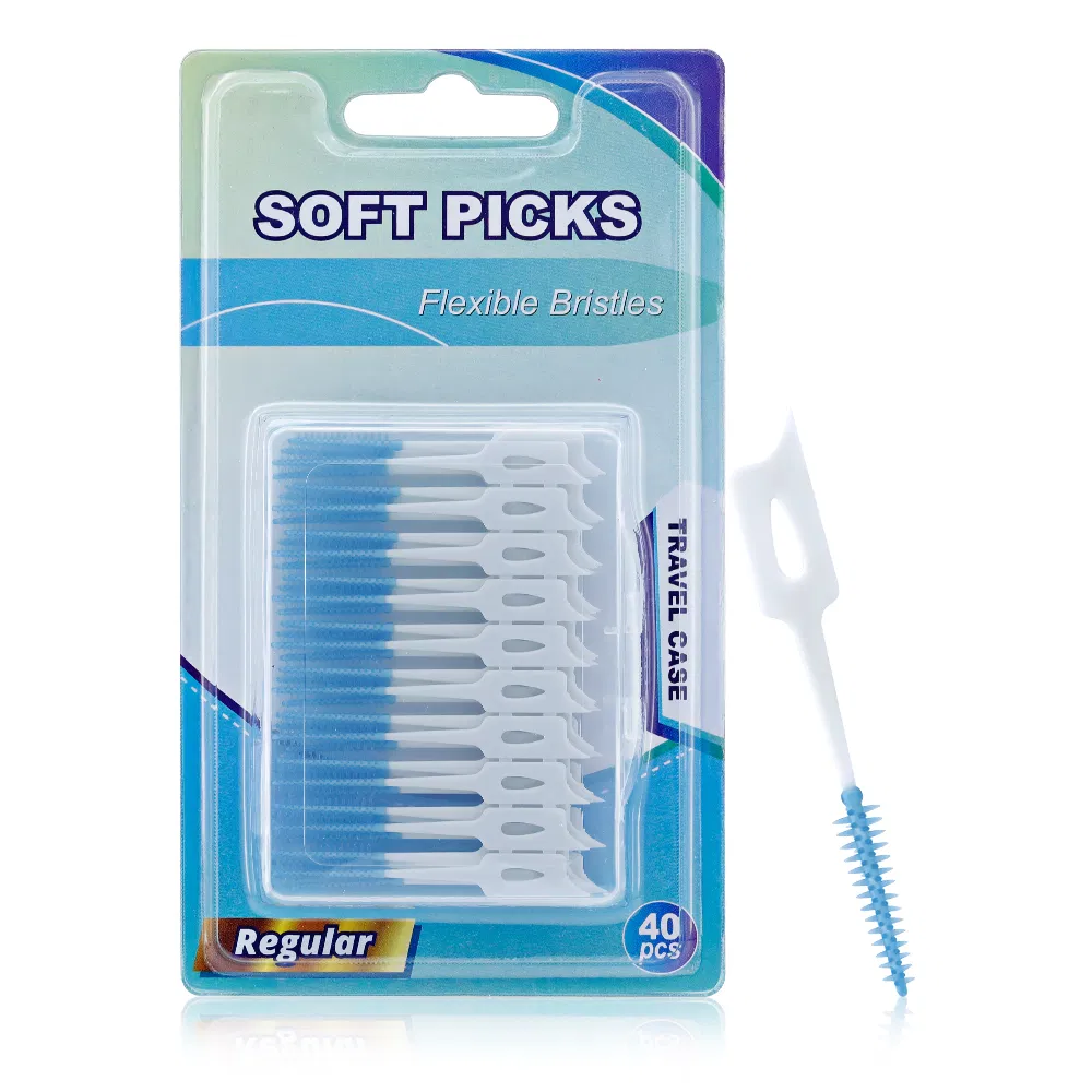 Oral Care Interdental Brushes Oral Toothpick with Clean Dental Tooth Flossing Head