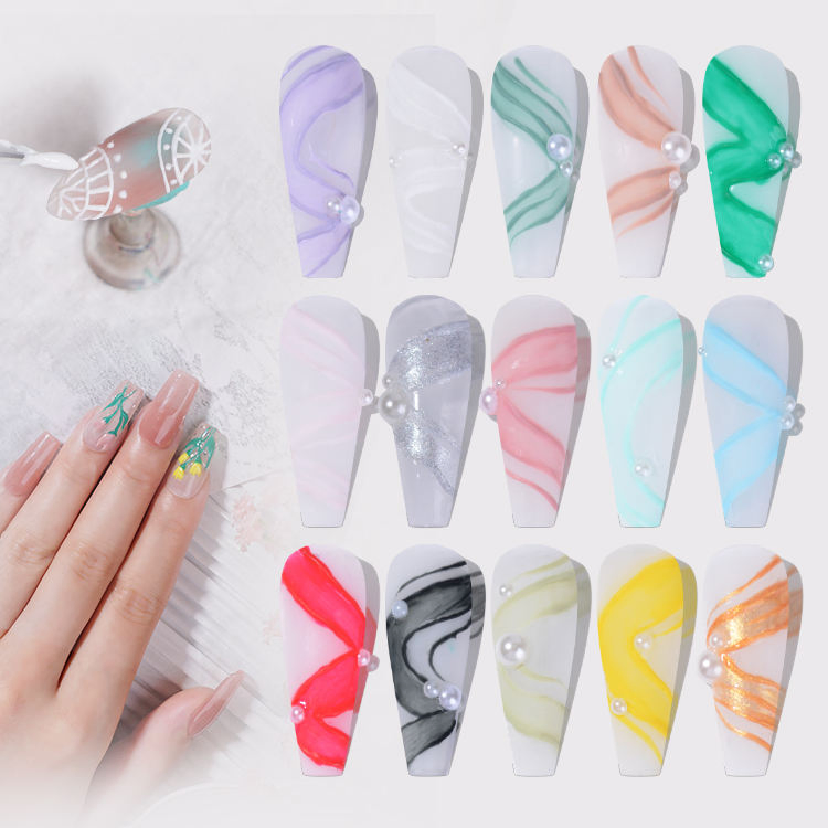 2D Sculpture Gel Color New Fashion Color Nail Shop Special Hot Style Color Gel 12colors Set UV Gel Nail Polish