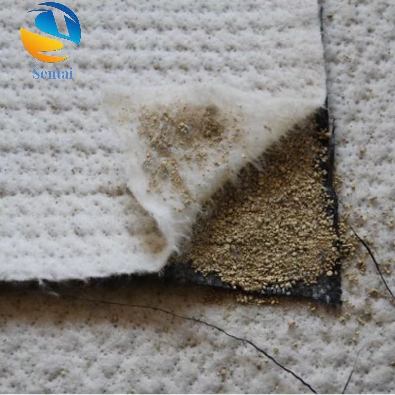 Landscape Lake Gcl Composite Anti Leakage Blanket Wetland Water Absorbing Expansive Soil Anti Leakage Pad Sodium Based 4000g Membrane Waterproof Blanket