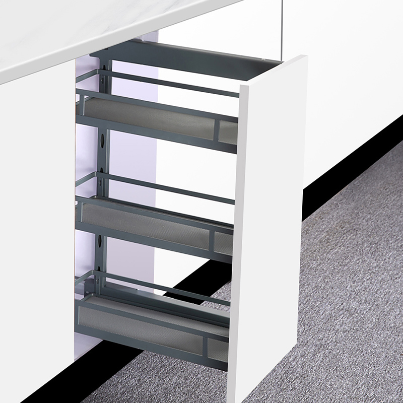 Kitchen Cabinet Pull-out Basket Wooden Rack Kitchen Holders Storage Organizer Cabinet Houseware Kitchenware