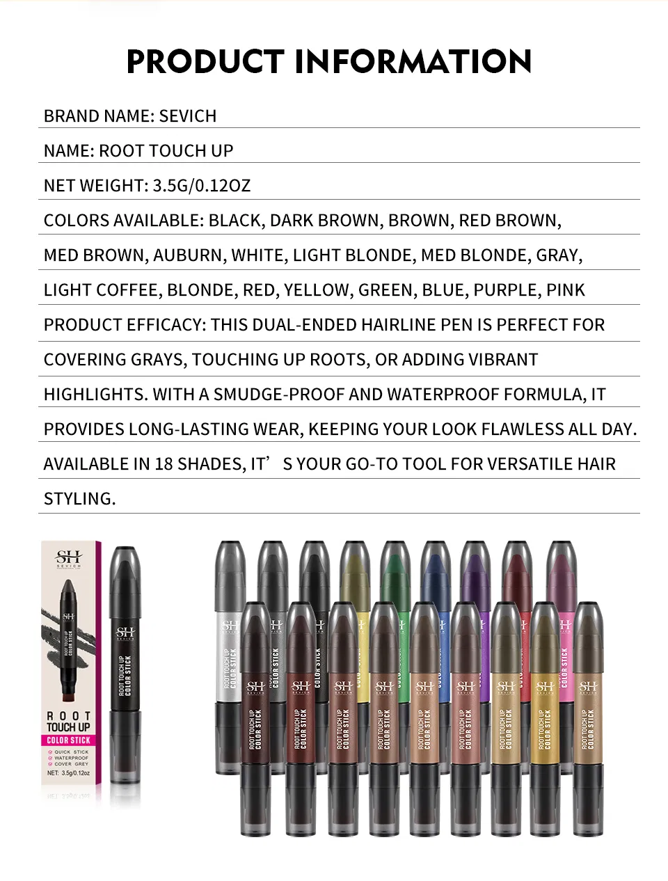 Hairline Touch-up Stick Hair Concealer
