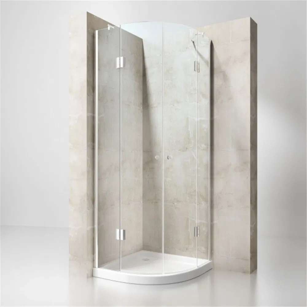 Modern Round 8mm Tempered Shower Glass Enclosure for Hotel