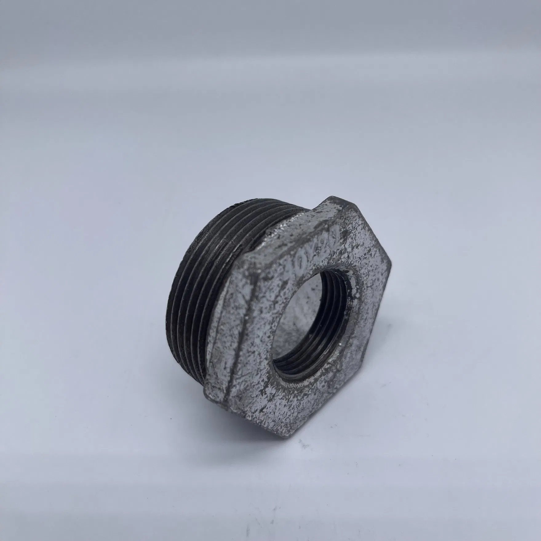 Galvanized Malleable Iron Pipe Fittings Reducing Hexagon Threaded Bushing BS NPT DIN