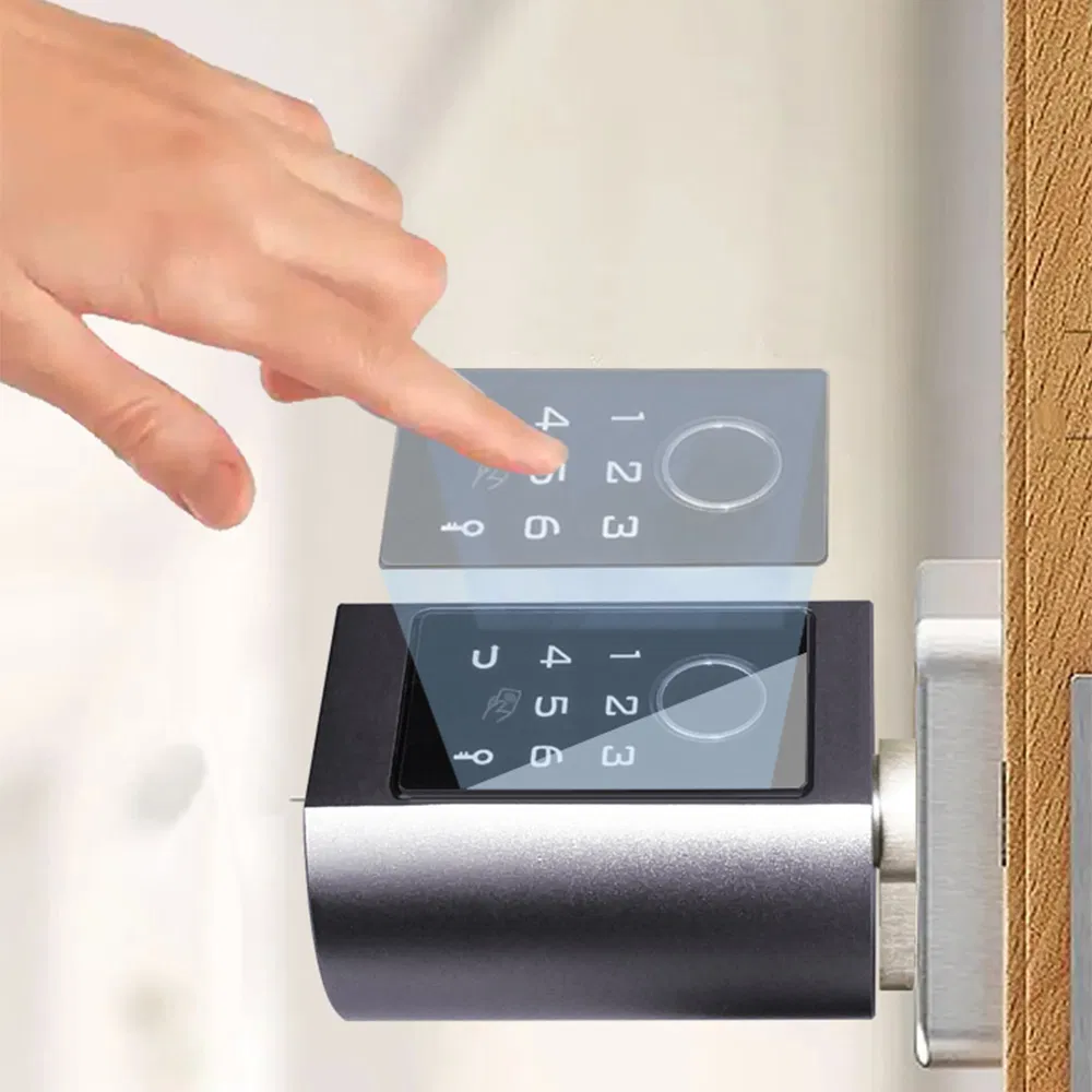 Euro Door Lock Easy Installation Digital Keypad Tuya APP Smart Cylinder for Card Key Unlocking