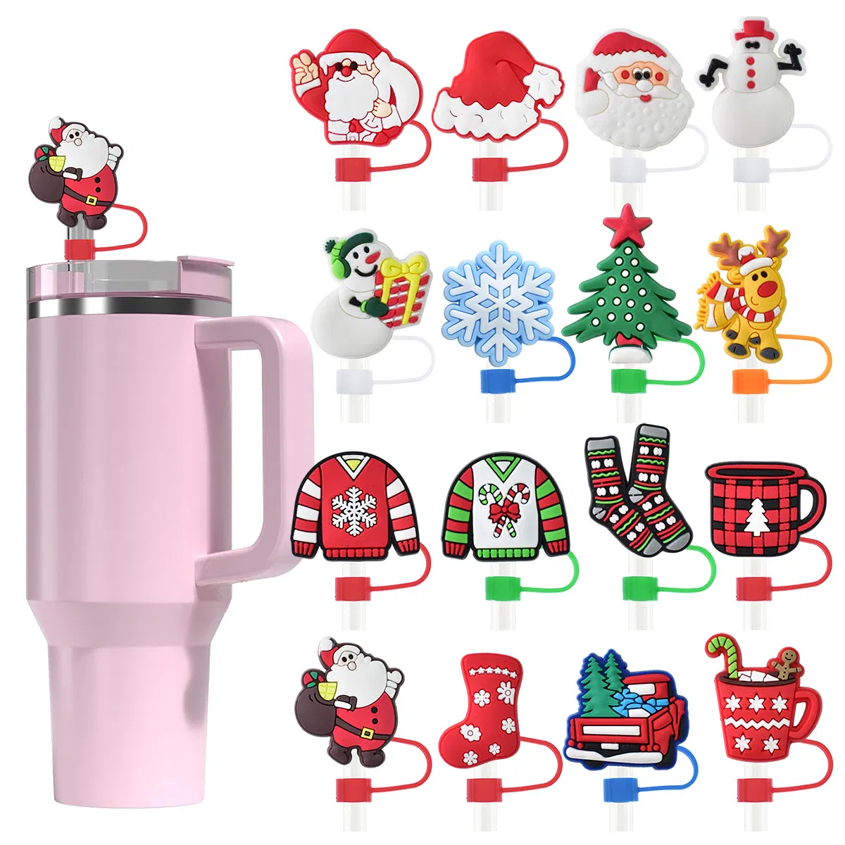 Personalized Straw Cover Hot-Selling Amazon Cap 10mm Tumbler Decoration