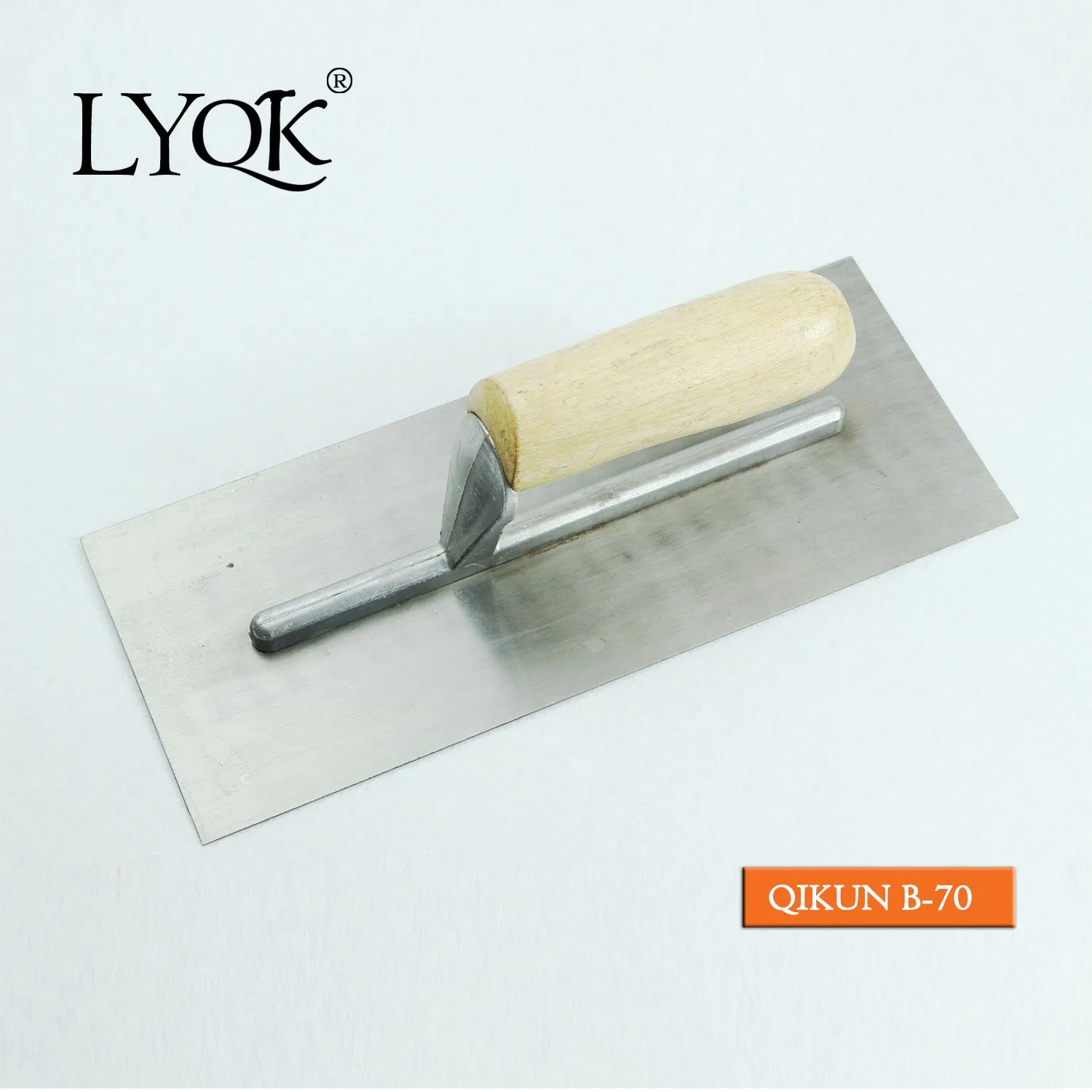 B-78 Construction Decoration Paint Hand Tools Wooden Handle Normal Polished Plastering Trowel