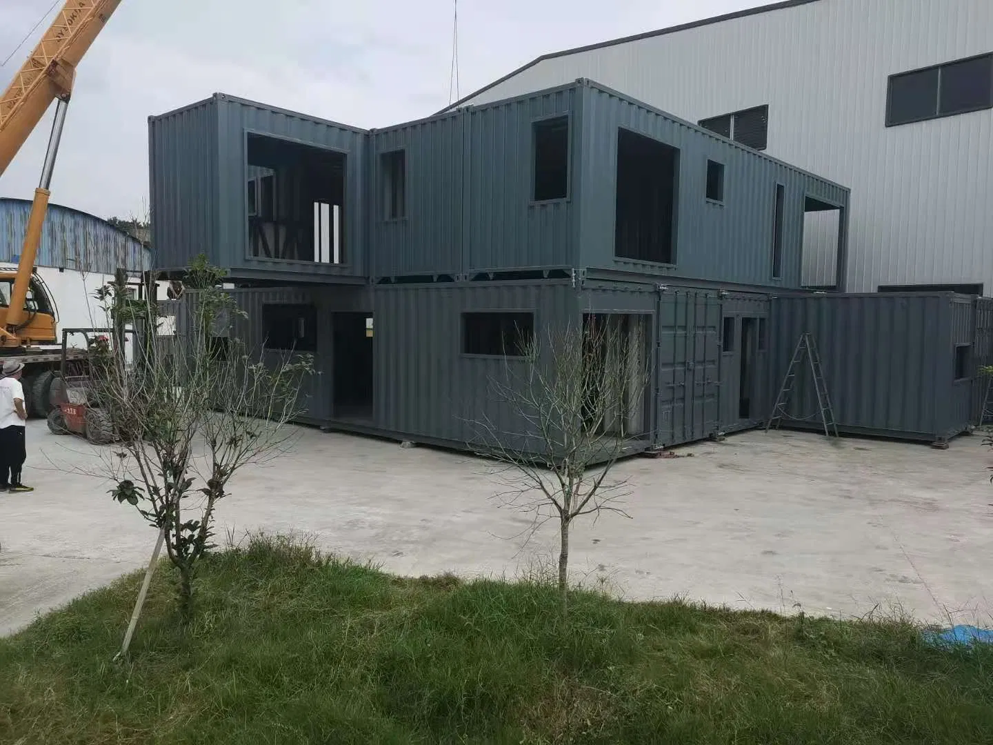 Luxury European Ready Made Living Two Storey Prefab Prefabricated Container Home House Villa