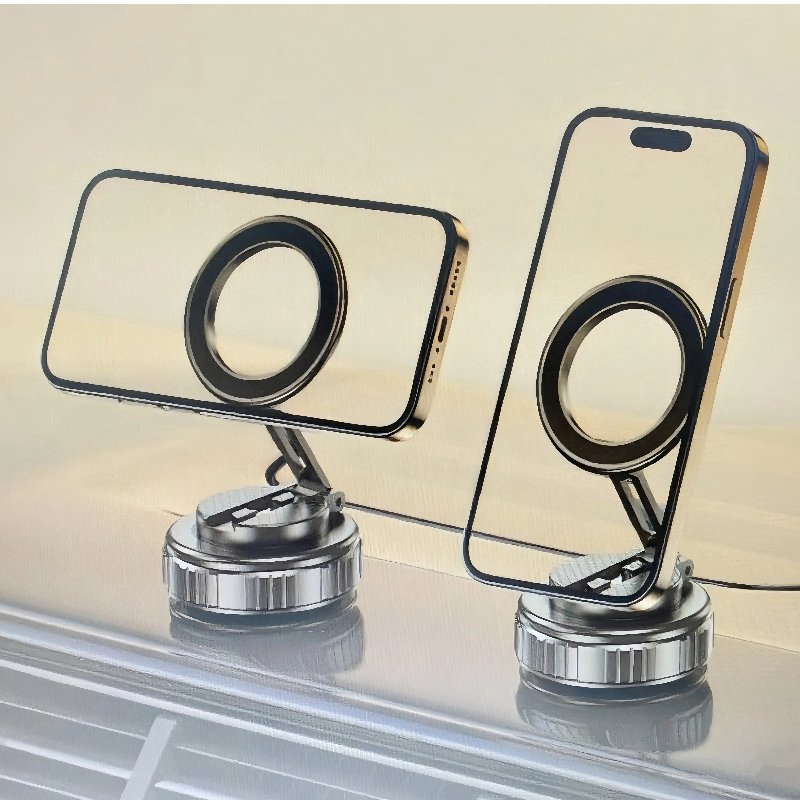 Magnetic Vacuum Adsorption 360 Degree Rotatable Car Mobile Holder
