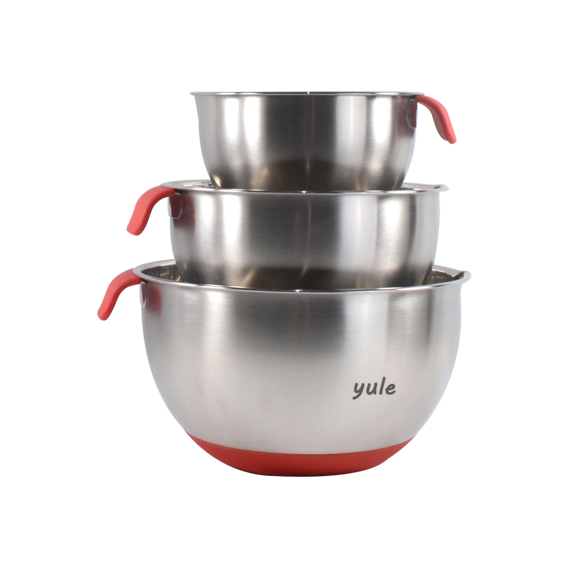 Chinese Manufacturer Kitchen Items Nesting Plastic Lids Non Slip Silicone Base 1.0L-1.5L-2.5L-3L-4L-5L Set of 6 Kitchen Bowl Set