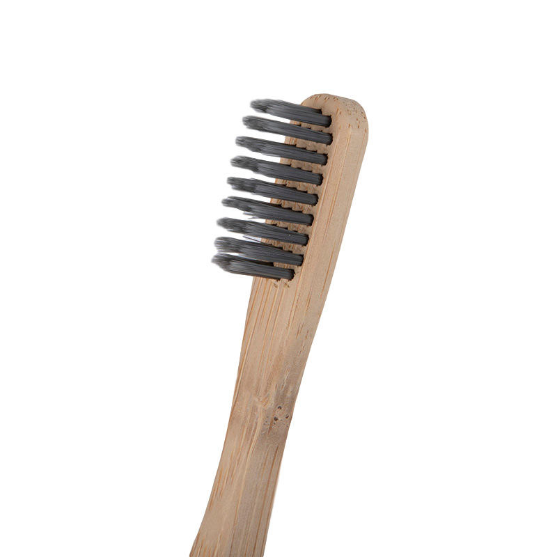 Wholesale Biodegradable Bamboo Toothbrush with Natural Wood Handle for Hotel and Travel