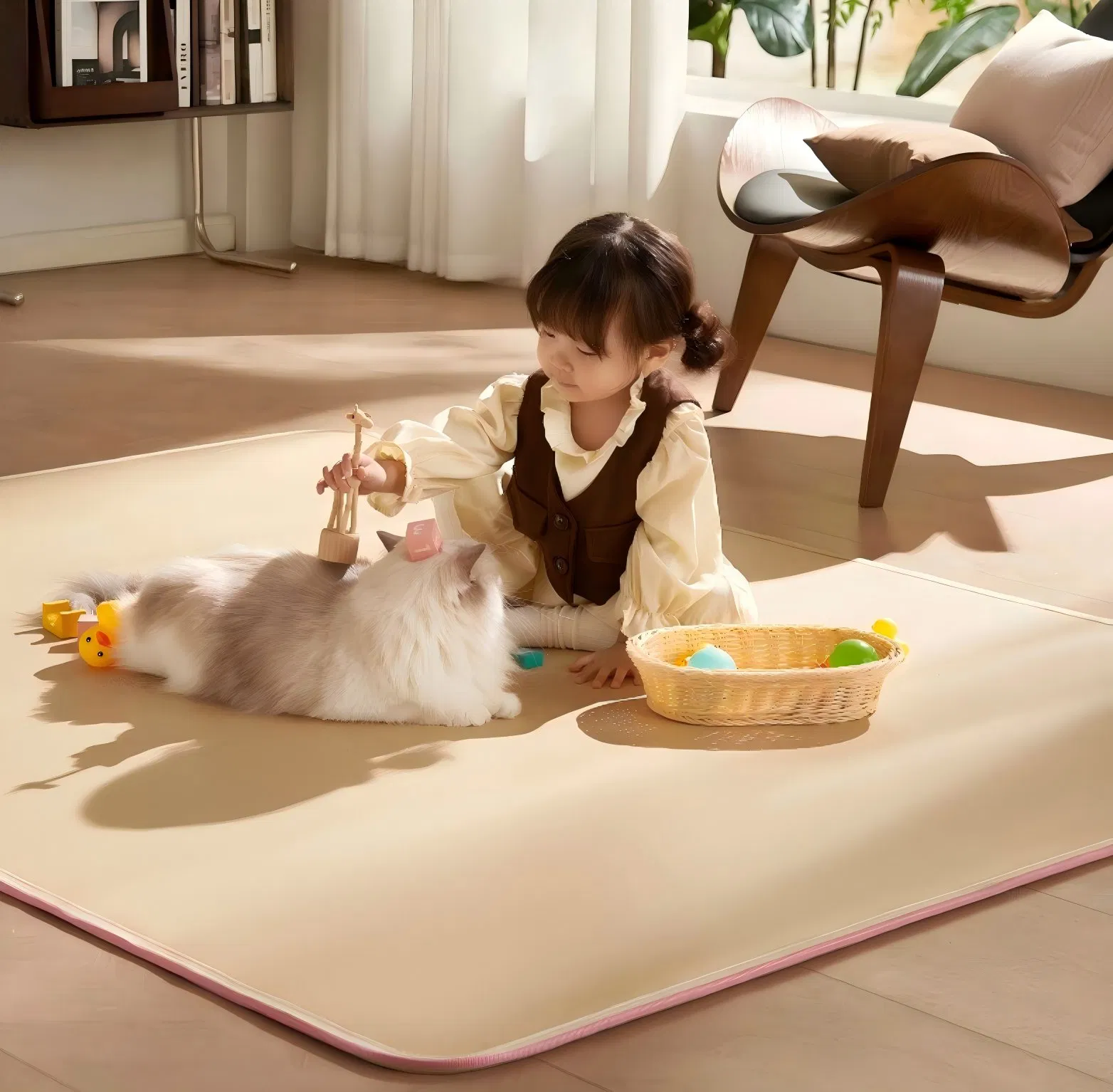 Ultra-Plush Heated Floor Mat for Ultimate Indoor Comfort