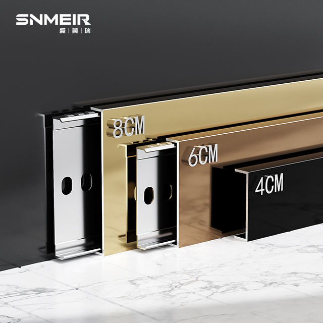 CE Certified Skirting Board for Interior Decoration Stainless Steel Skirting