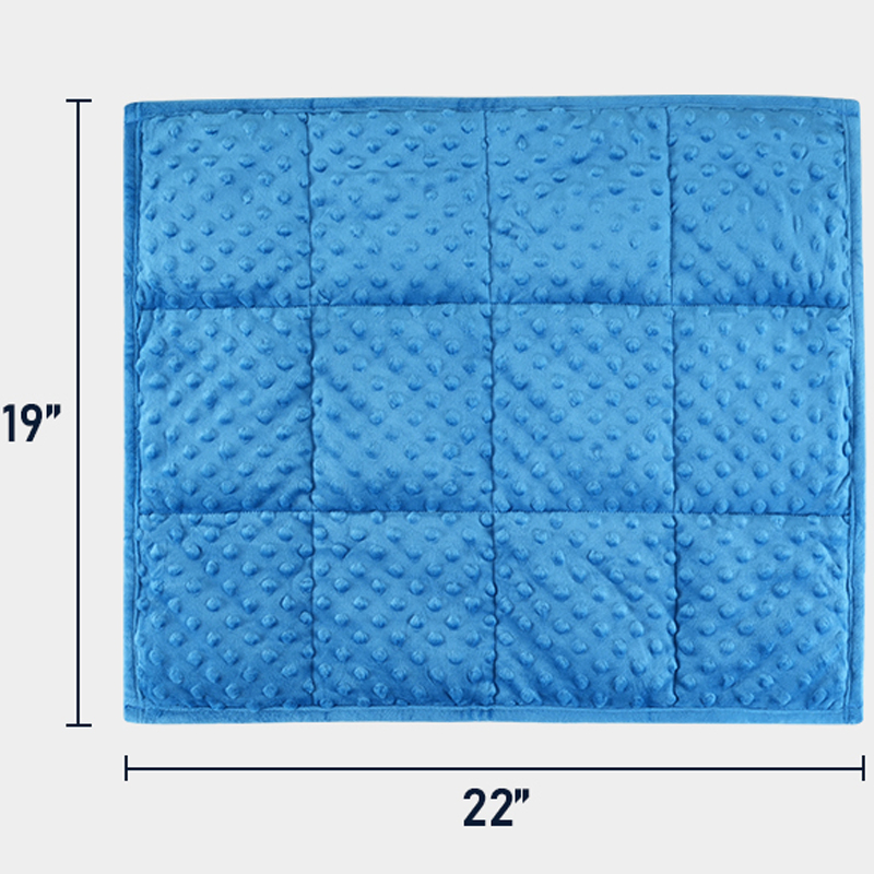 Minky DOT Weighted Blanket Soft Cozy Weighted Lap Blanket for Travel and Napping