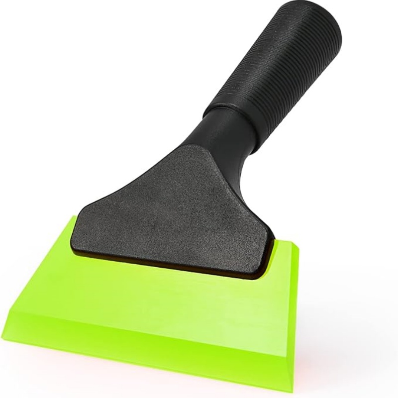 Compact 5-Inch Silicone Scraper Squeegee for Car and Home Cleaning
