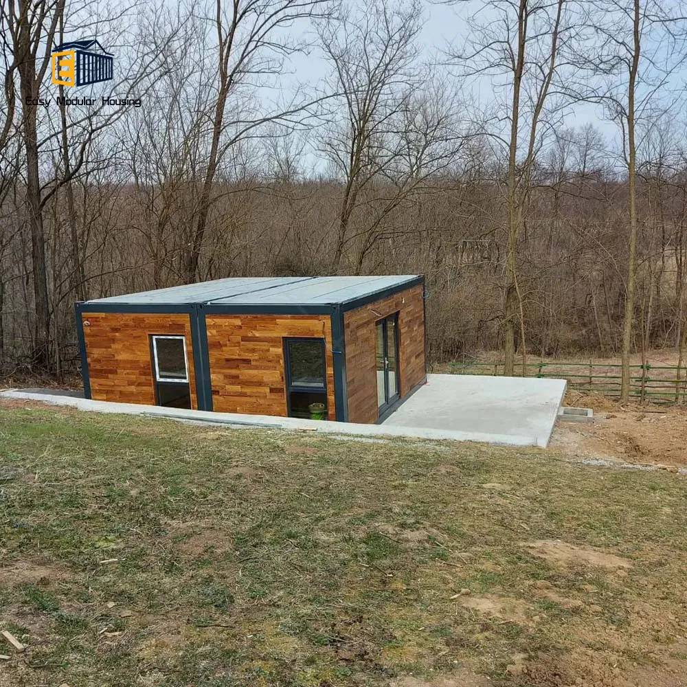 Professional Prefab Contiainer Home Swimming Pool Steel Building Wood Residential Prefabricated Villas