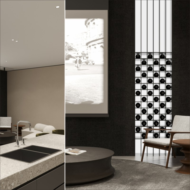 Гардеробная система Sleek Design из ПВХ и МДФ