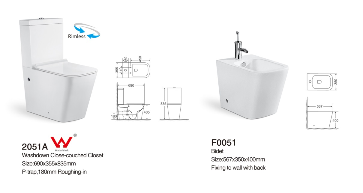 Ceramic Bidet, Sanitary Ware, Toilet & Lavatory Sink, Loza Sanitarias