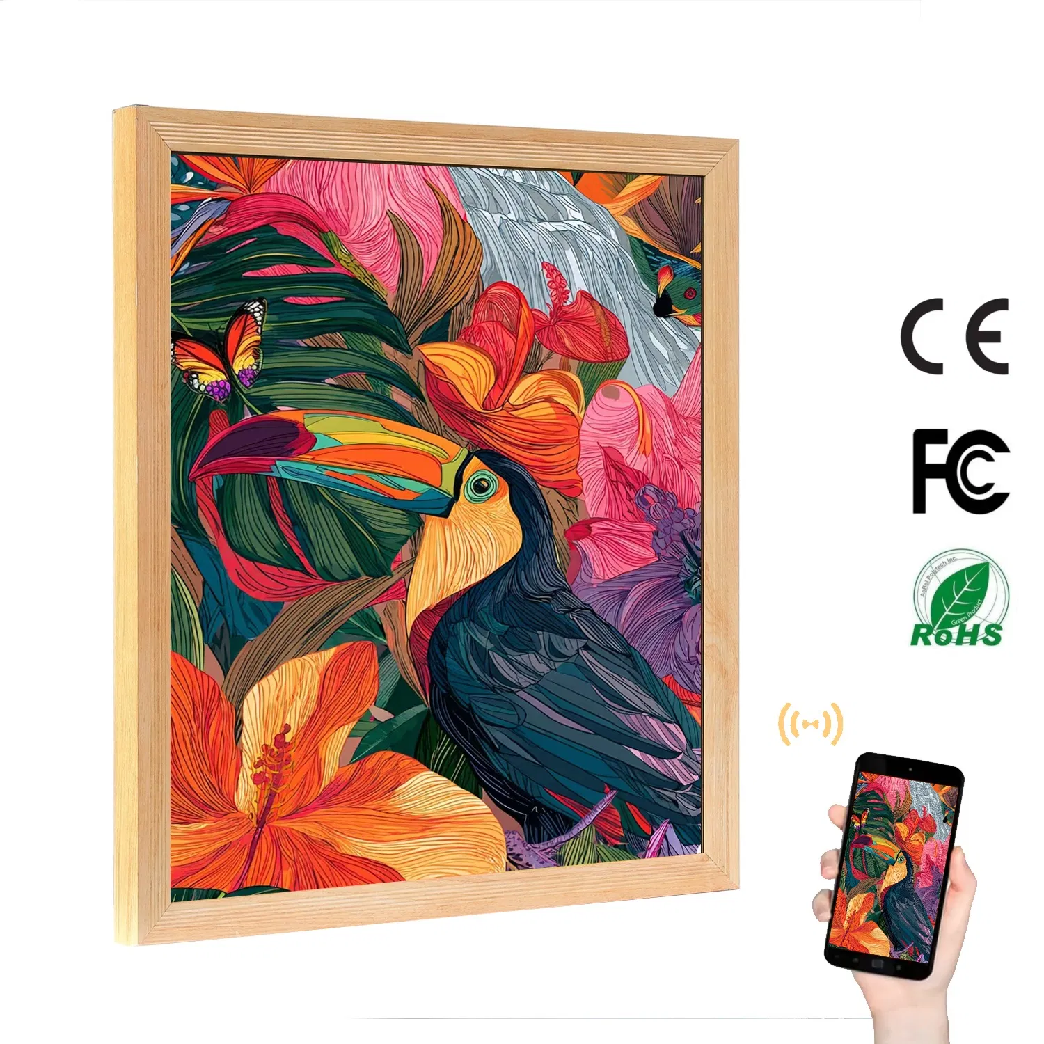 Bright 19 2 27 9 Inch Digital Frame Display for Art Exhibits