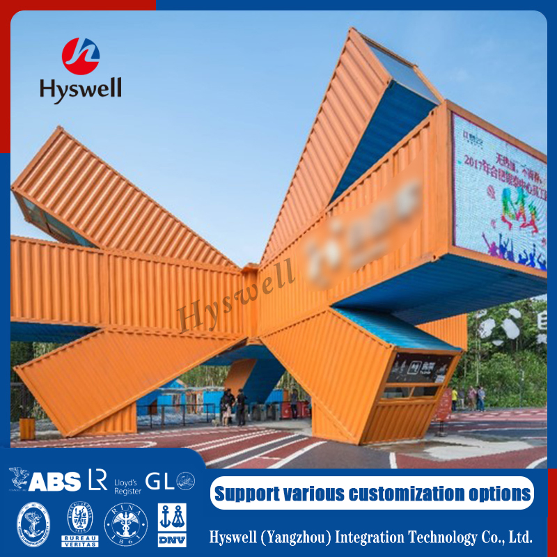 Hyswell Customized Luxury Flat Pack Container House with Toilet for Modern Living