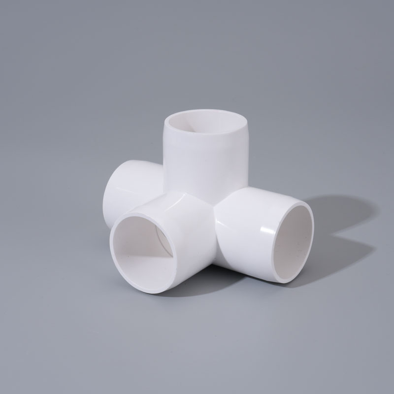 UPVC Plastic Rigid Cross Pipe Fitting for Water Treatment & Water Supply Systems