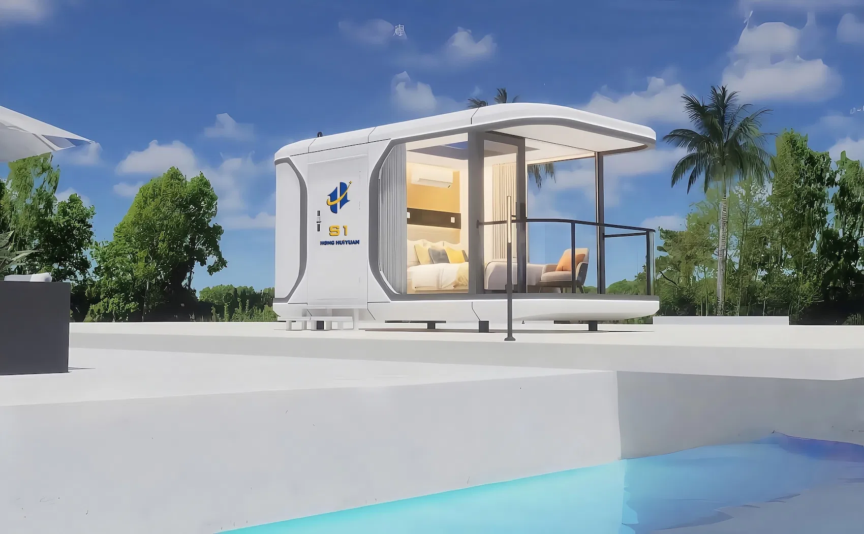 Durable PVC Material Capsule House for Disaster Relief Housing Meets Efficient Comfortable