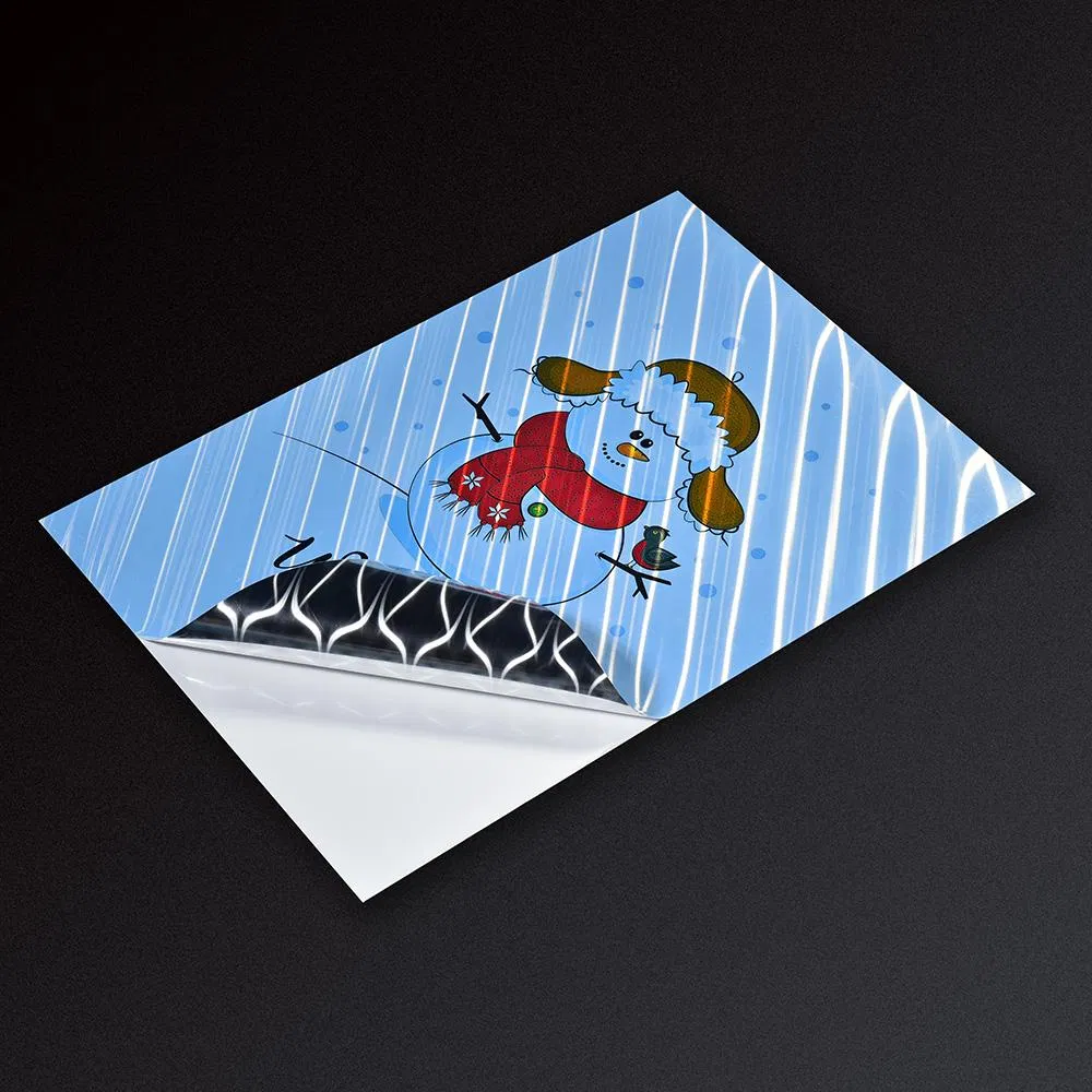 China Wholesale Printable Holographic Adhesive Sticker Label Inkjet Vinyl Sticker Label for Laser & Inkjet Printer