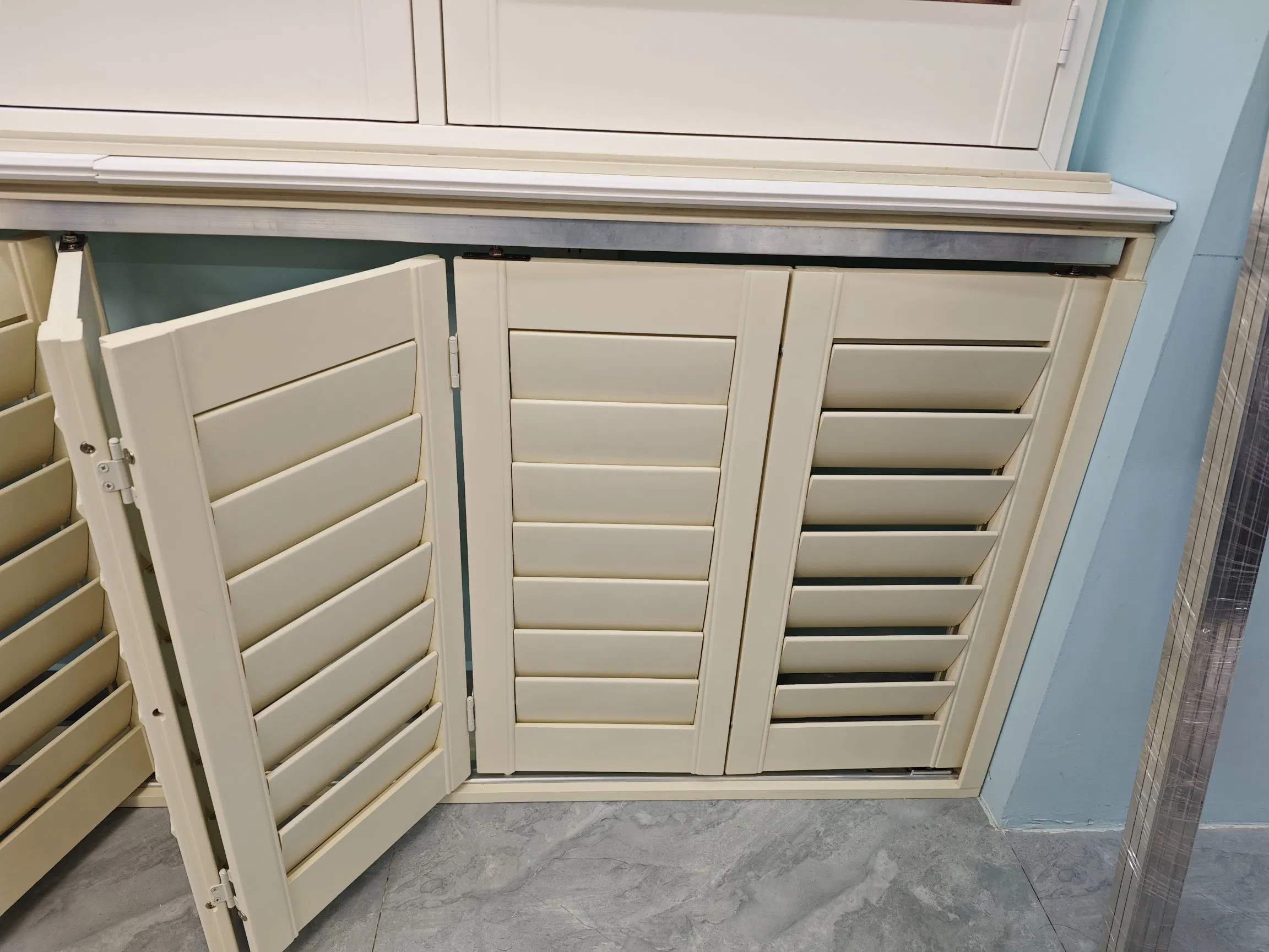 Interior Plantation Shutters Vinyl Wood PVC and Faux Wood Shutters