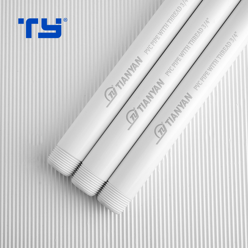 PVC Plastic BS Standard Male Thread CPVC UPVC Water White Pipe