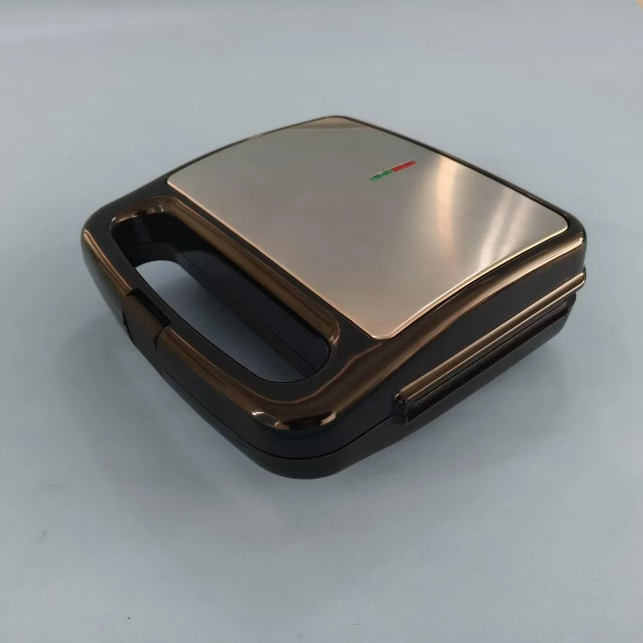 Electric Sandwich Maker with Non-Stick Plates, Indicator Lights, Easy to Clean and Store, Perfect for Cooking Breakfast, Grilled Cheese, Tuna Melts and Snacks