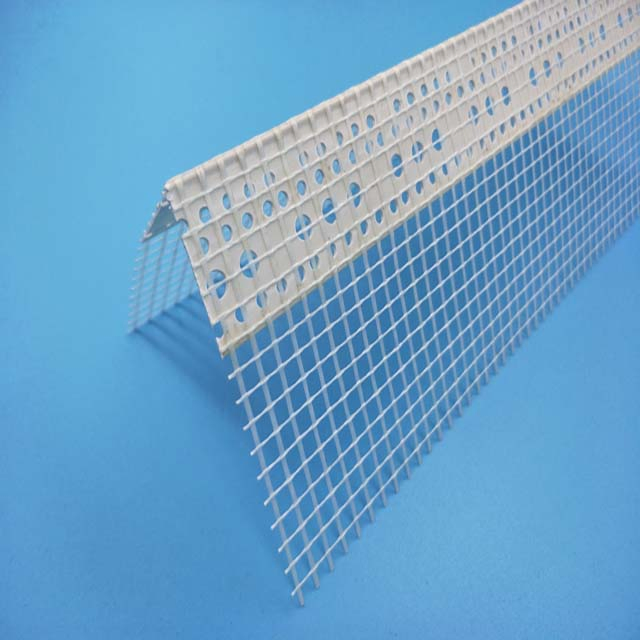 2.5m Length PVC Corner Bead with 10cm Fiberglass Mesh 145GSM
