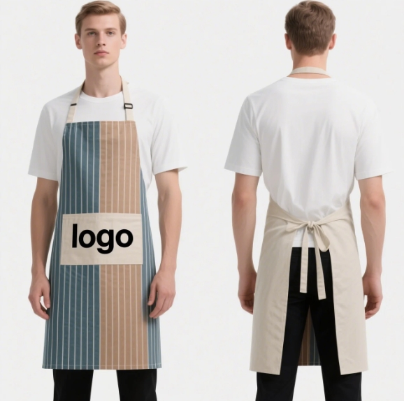 Women Men Denim Waterproof Aprons Kitchen Chef Apron Custom Logo Apron for Beauty Salon Hairdresser Barber Work