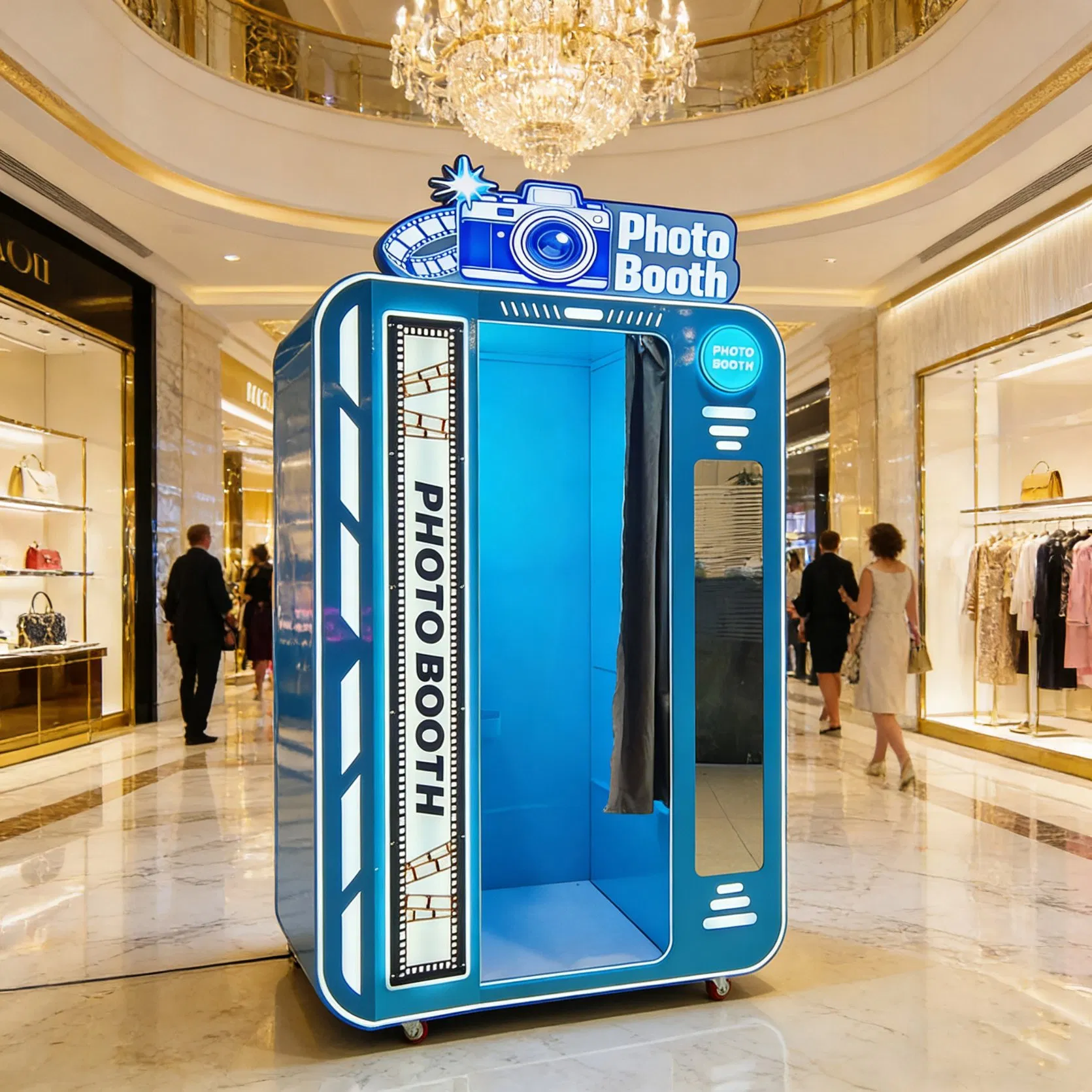 New Design Photo Booth Vending Machine with Printer and Social Media Photo Booth Machine