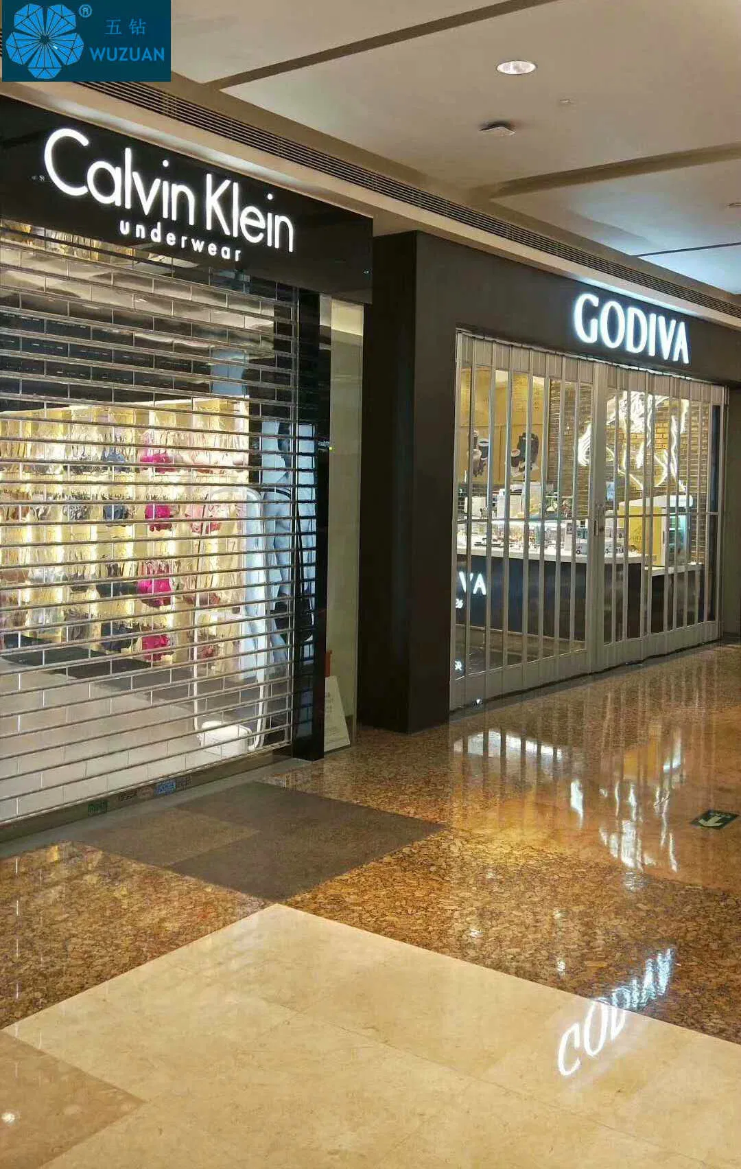 Automatic Electric Good Vision Clear Transparent Design Roller Shutter Auto Polycarbonate Rolling Door Aluminium Glass Security Commercial Roller Door