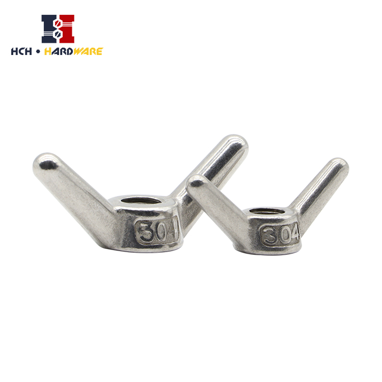 Factory Price DIN314 Stainless Steel Fasteners Wing Nuts