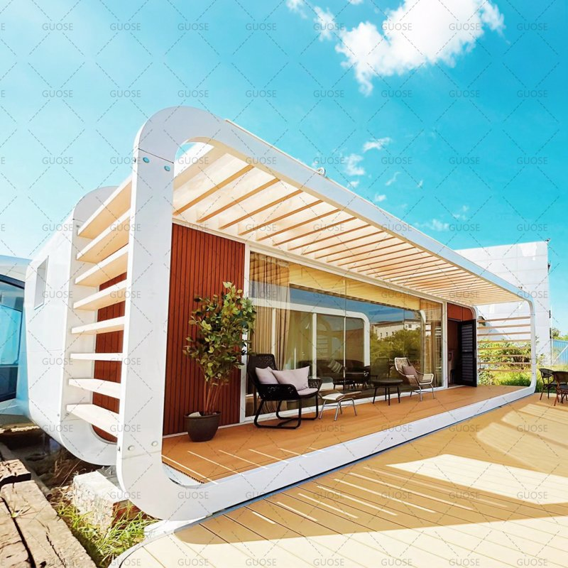 Modular House Prefab Tiny Mobile Space Capsule Home House Modern Prefabricated Container Building Container Apple Capsule Cabin Homestay Factory Apple Cabin