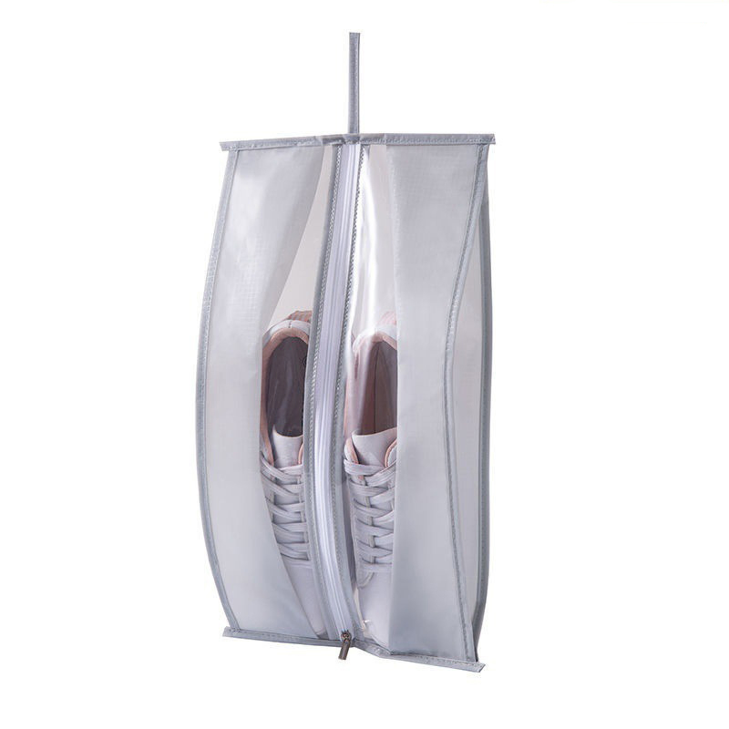 PEVA Storage Travel Shoe Pouch Dustproof Shoe Storage Bag with Zipper