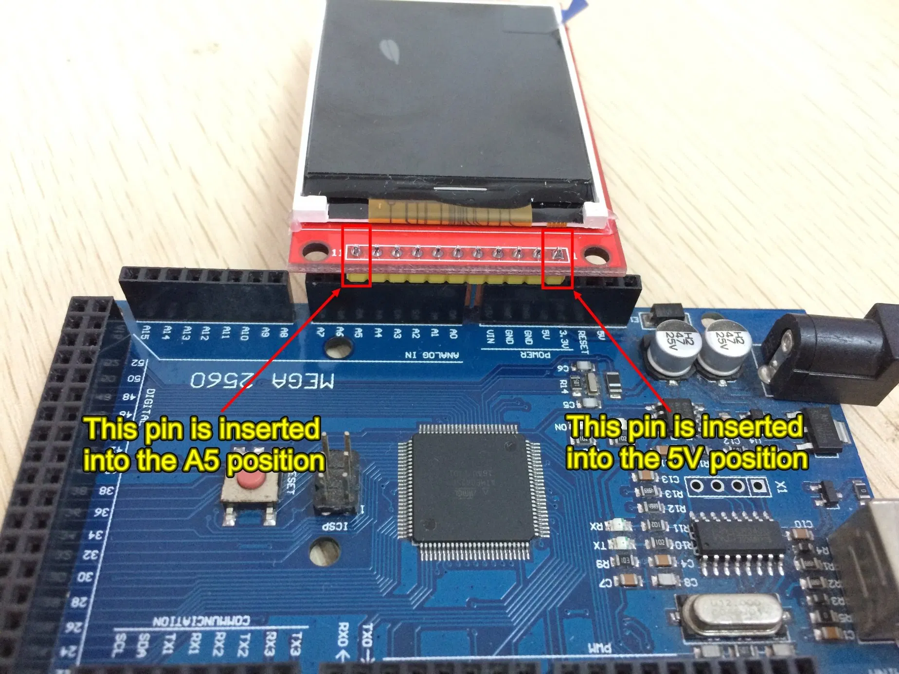 2.2inch 176X220 4-Wire Spi TFT LCD Module Driver Board Connect Arduino Uno and Mega2560