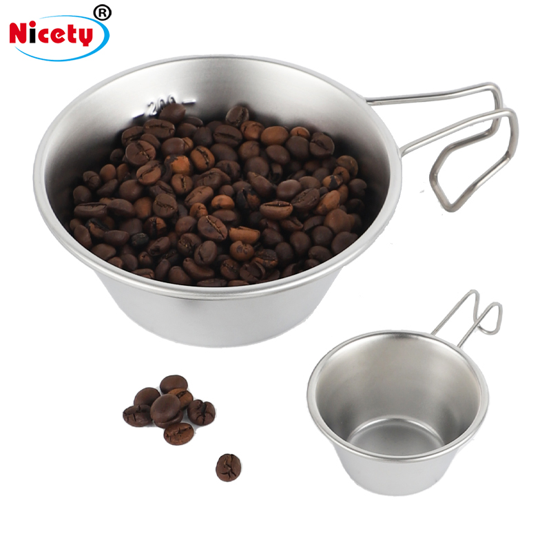 Outdoor Camping Shiraz Bowl Metal 304 Stainless Steel Folding Camping Bowl