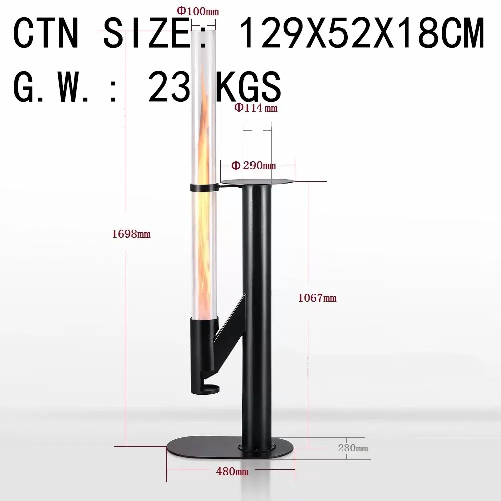 Decorative Eco-Friendly Patio Heaters Outdoor Wood Pellet Heater