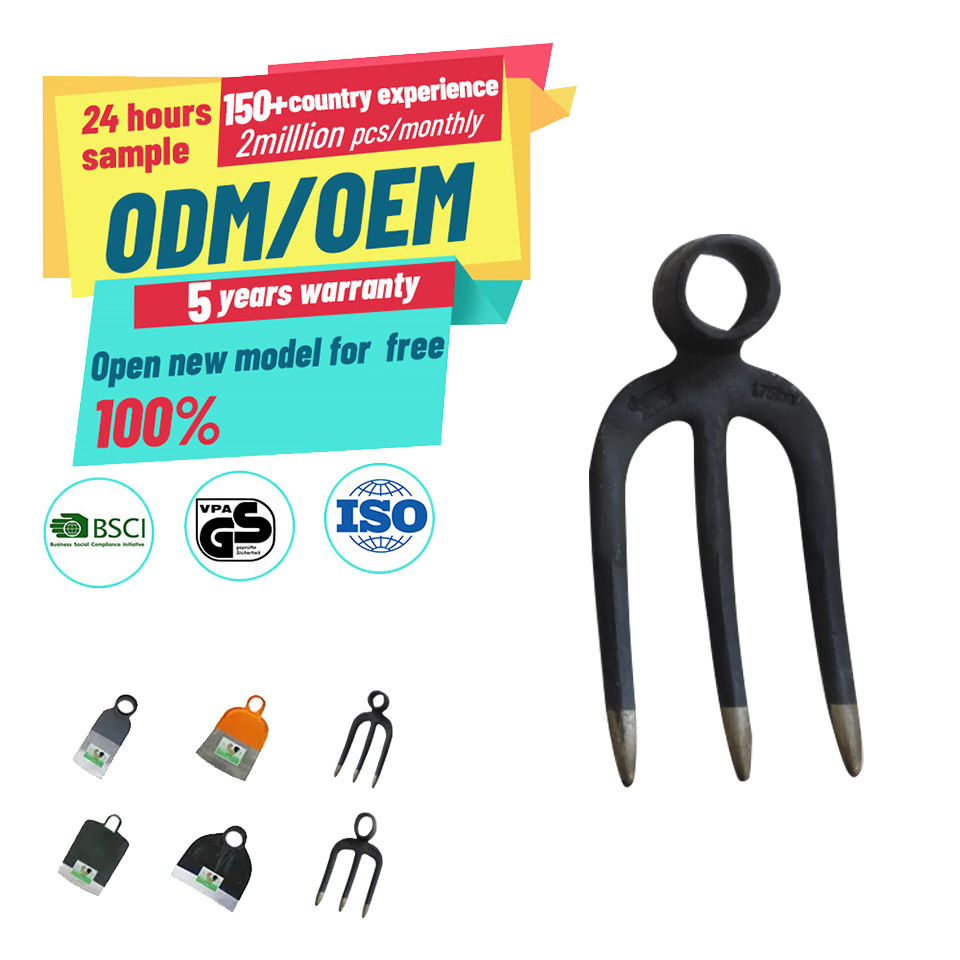 Durabe Multifunction Farming Tool Garden Fork Hoe with Steel and Wood Handle