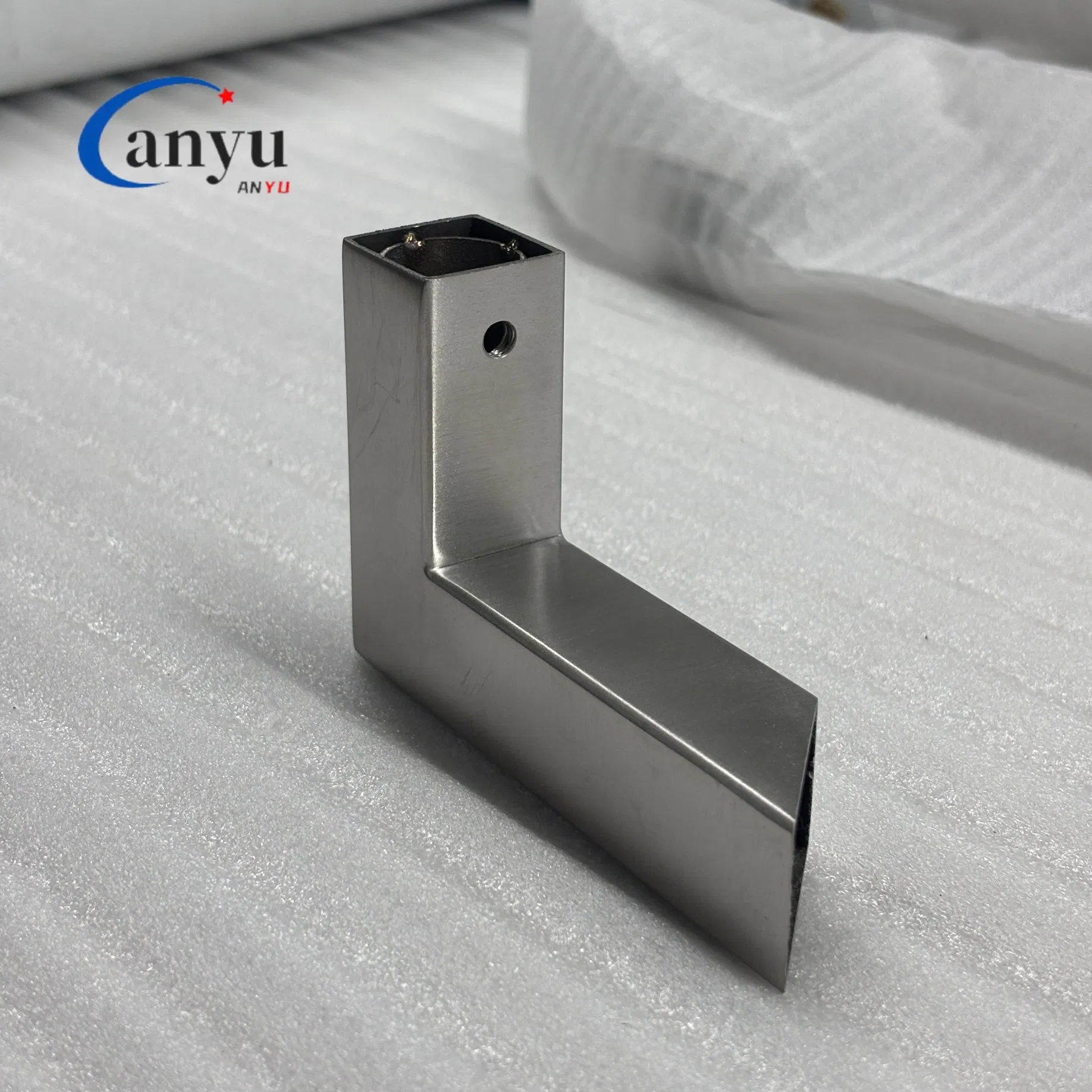 Stylish Satin Stainless Steel Foot Handle for Modern Homes Glass Hardware