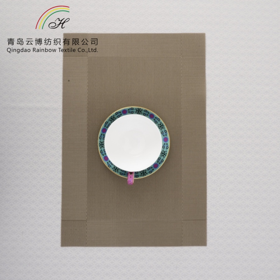 Wholesale Cheap Price Printing Rectangle Dining Table Mats Heat Resistant Placemat for Restaurant