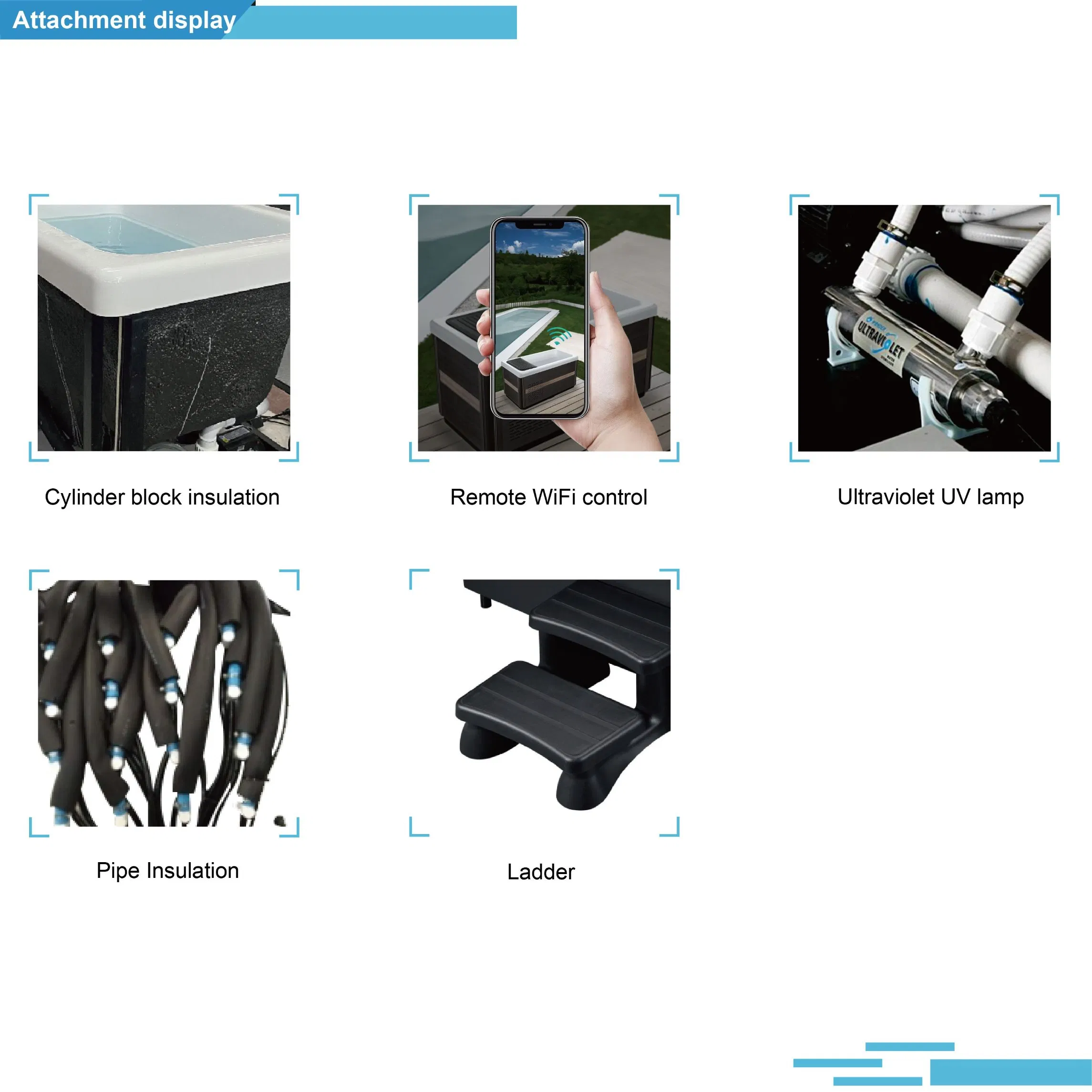 Акриловая ледяная ванна Sunrans с чиллером и фильтром
