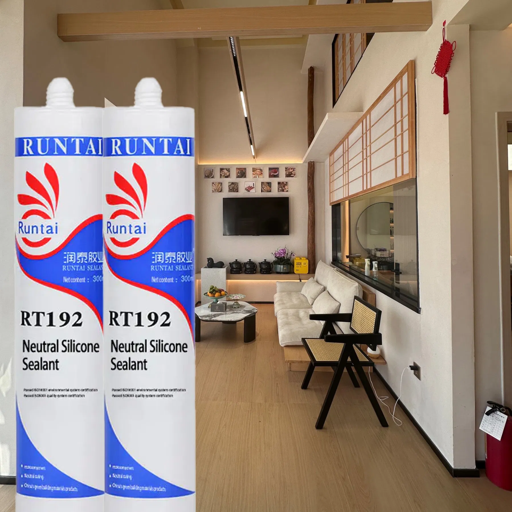 Runtai Industrial White Silicone Sealant Liquid Paste Glue for Interior Windows Sealing