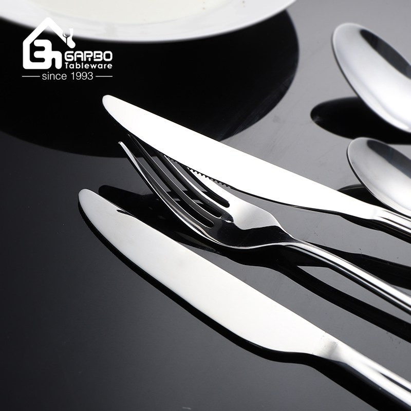 Mirror Polish 2.5mm Thickness Silverware Factory Direct Sales Dinner Fork Cheap Metal Fork Bulk Sale Silver Cutlery Fruit Fork for Home Use