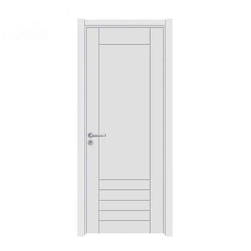 Modern MDF Solid Wood Composite Waterproof Internal Doors Hotel Door House Simple Single Wooden WPC Doors for Bedroom